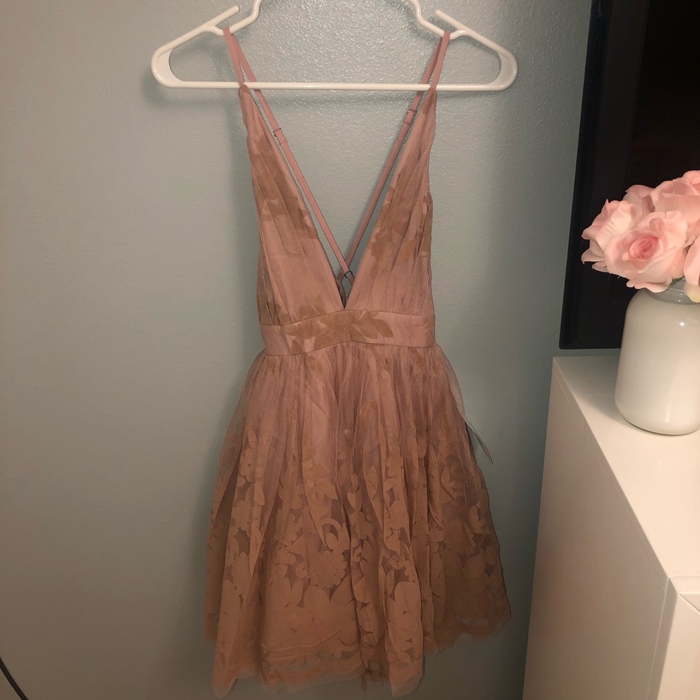 blush floral dress